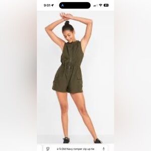 Super cute olive‎ green romper